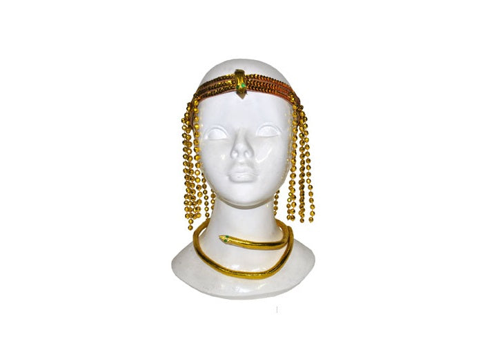 kit bandeau avec perles et collier serpent or