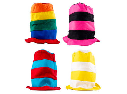 chapeau carnaval haut de forme en mousse mix adulte