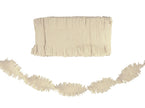 guirlande papier crépon blanc 10m