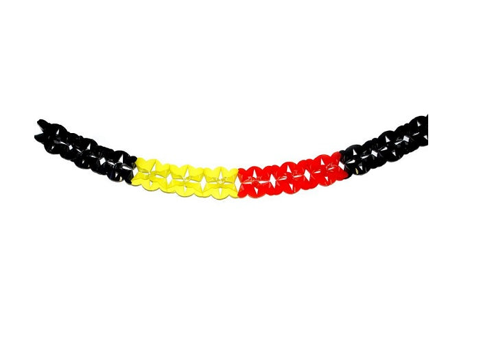 guirlande noir jaune rouge belgique 5m