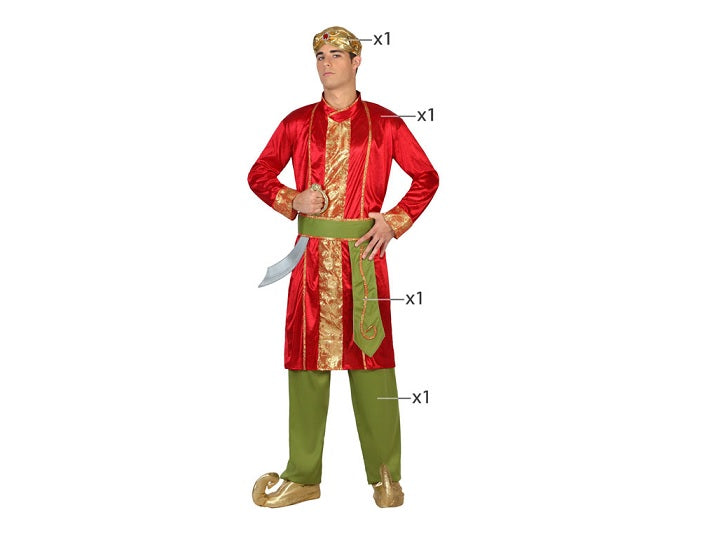 déguisement d'hindou 4pcs homme