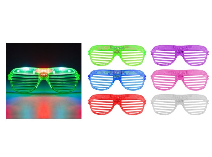 lunettes lumineuses stores 3 leds violet