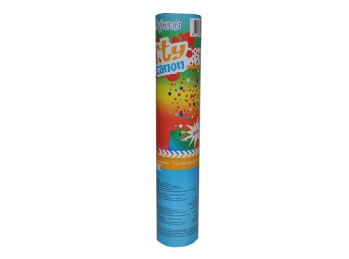 canon à confettis papier métallisé multicolore 20cm