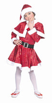 déguisement de fille noël 4pcs sequins luxe