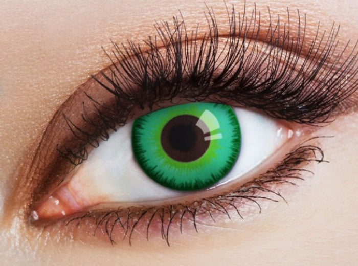 lentilles de contact sirne elfe cosplay vert 12 mois