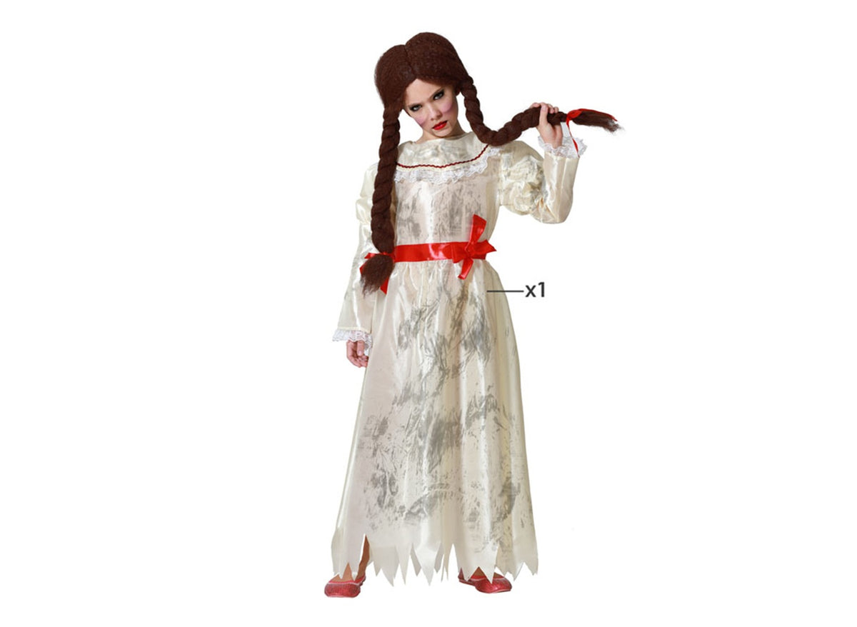 déguisement de poupée démoniaque fille 1pcs t 10-12 ans