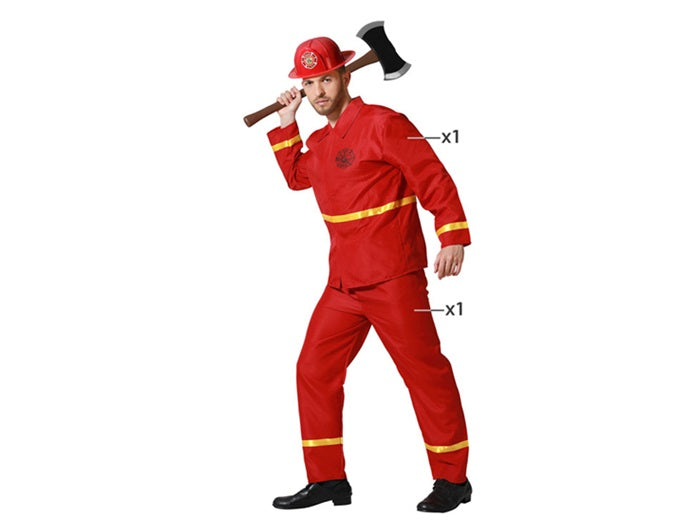 déguisement de pompier homme 2pcs