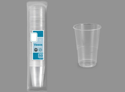 lot de 50 verres réutilisables transparents 25cl