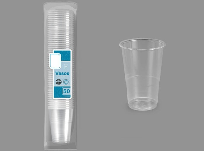lot de 50 verres réutilisables transparents 25cl