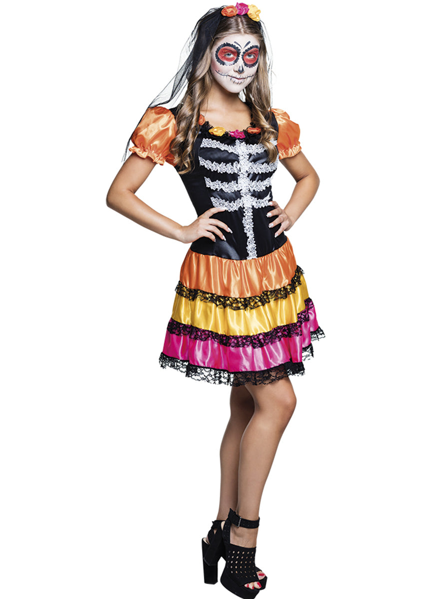 Déguisement Catrina jour des morts adolescent