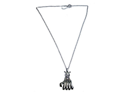 collier d'horreur main squelette metal