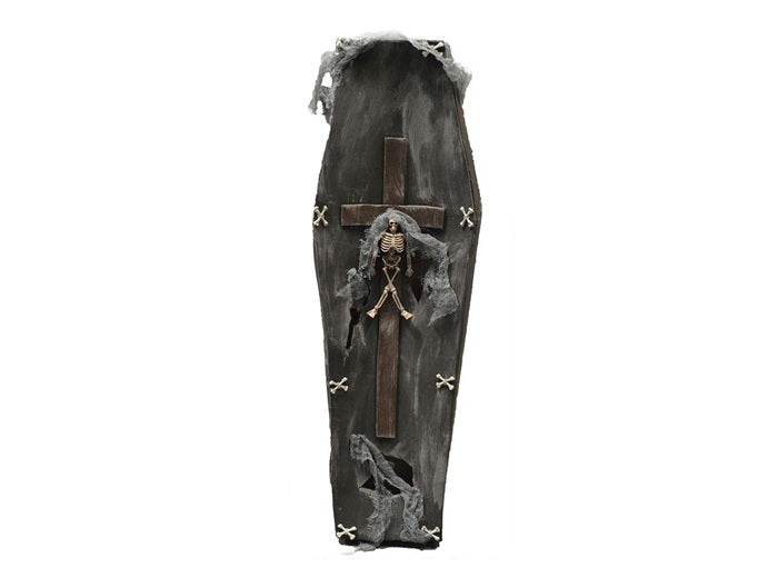 décoration d'horreur cerceuil lumineux 70cm