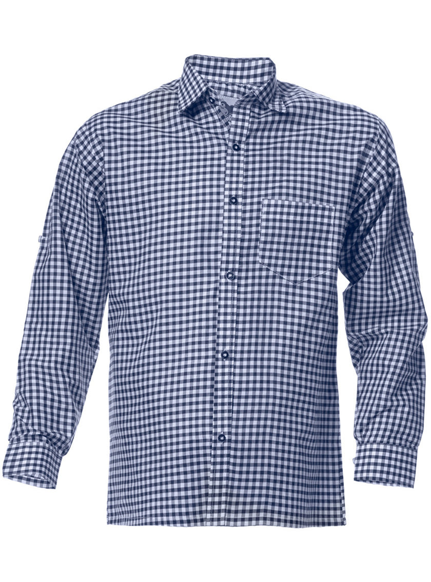 Chemise tyrolienne verte homme