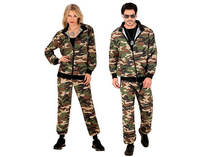 déguisement survêtement motif camouflage adulte