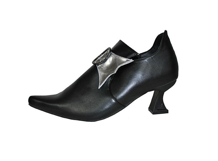 paire de chaussures à talon noir & argent pointure 40-41