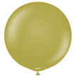 Ballons latex Kalisan Retro Olive, vert olive