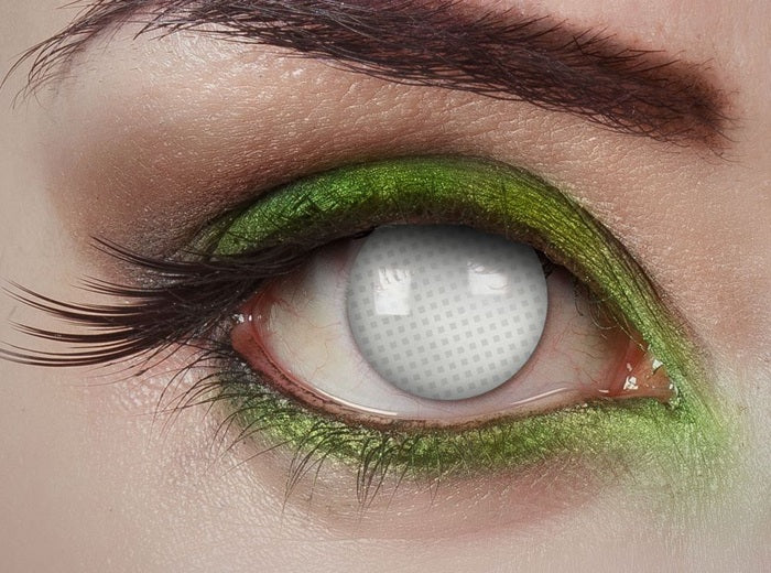 lentilles de contact recouvrantes photoshooting blanc 1 jour