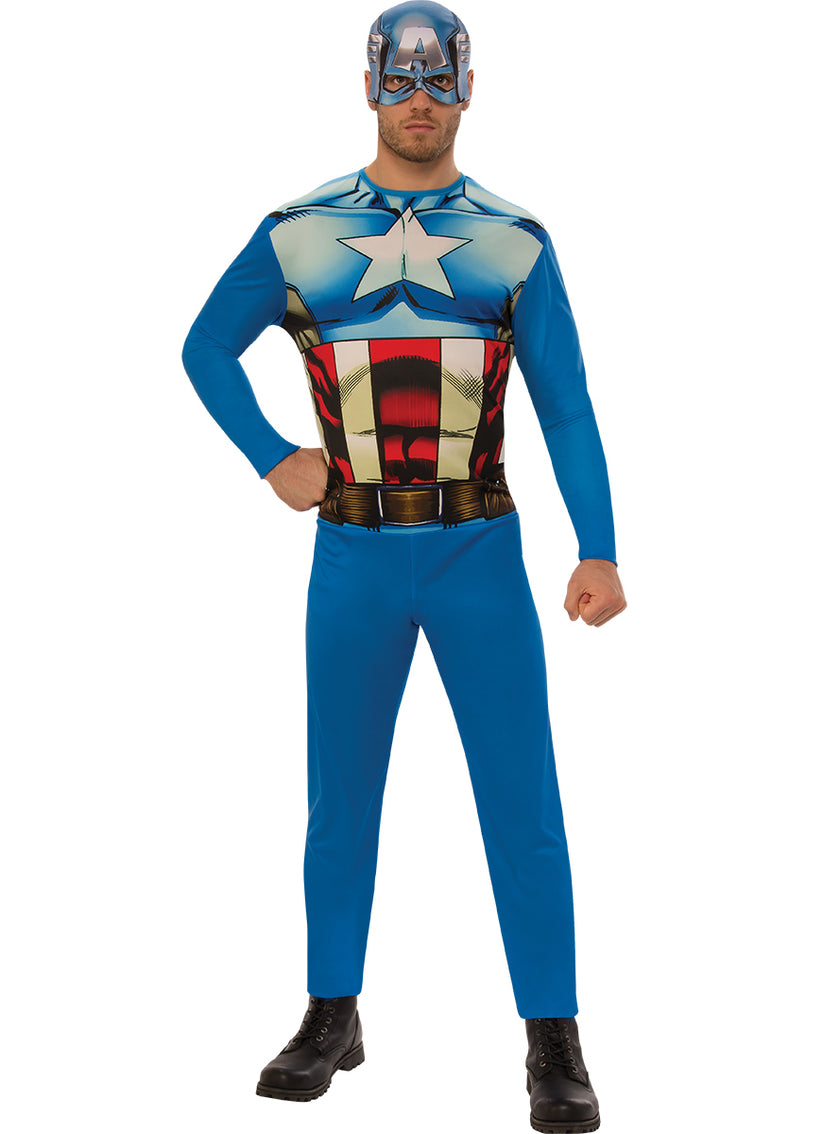 Déguisement Captain América basic homme