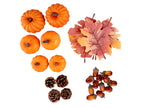 lot de 28 décorations d'automne marron orange