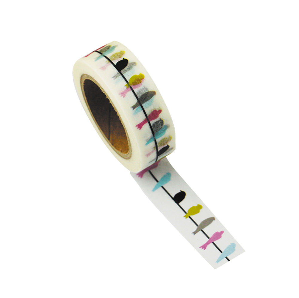 WASHI TAPE HIRONDELLES MULTI