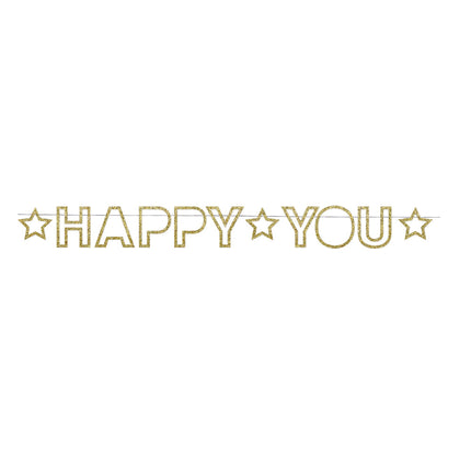 Guirlande happy you glitter 1.80