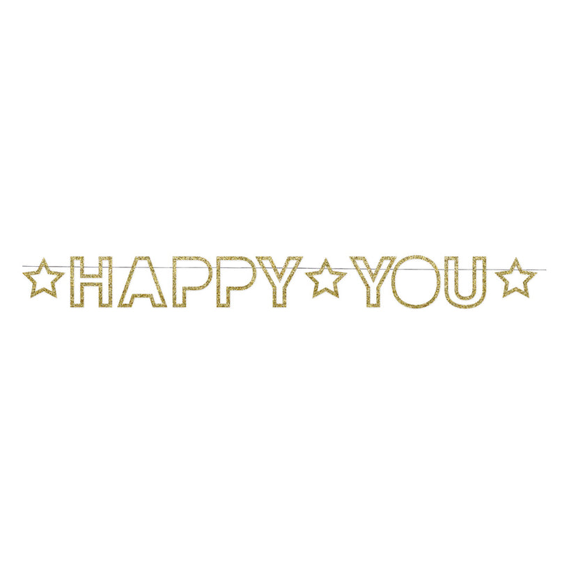Guirlande happy you glitter 1.80