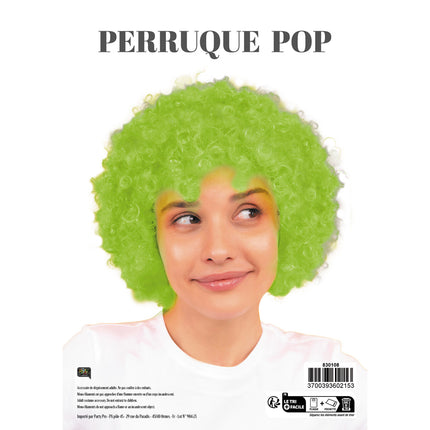 PERRUQUE POP VERTE