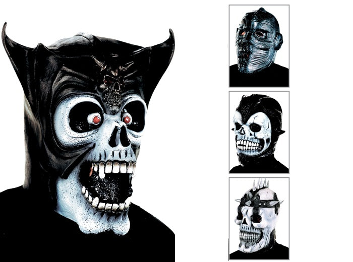 masque latex crne guerrier mix adulte