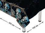 nappe squelette motif halloween en plastique 183x132cm