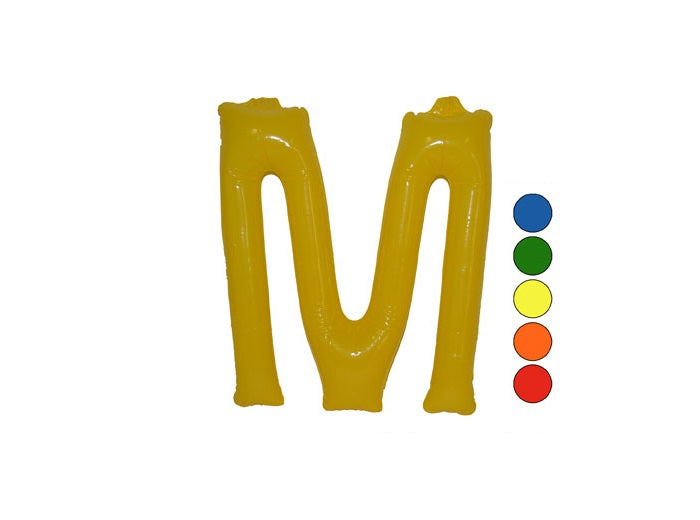 'm'' lettre gonflable 35cm
