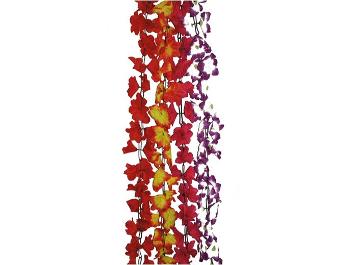 guirlande avec fleurs hibiscus mix 2m
