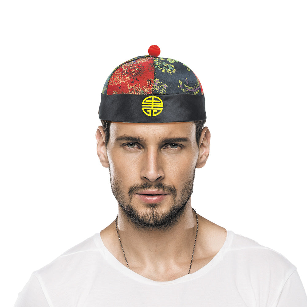 CHAPEAU MANDARIN AVEC NATTES