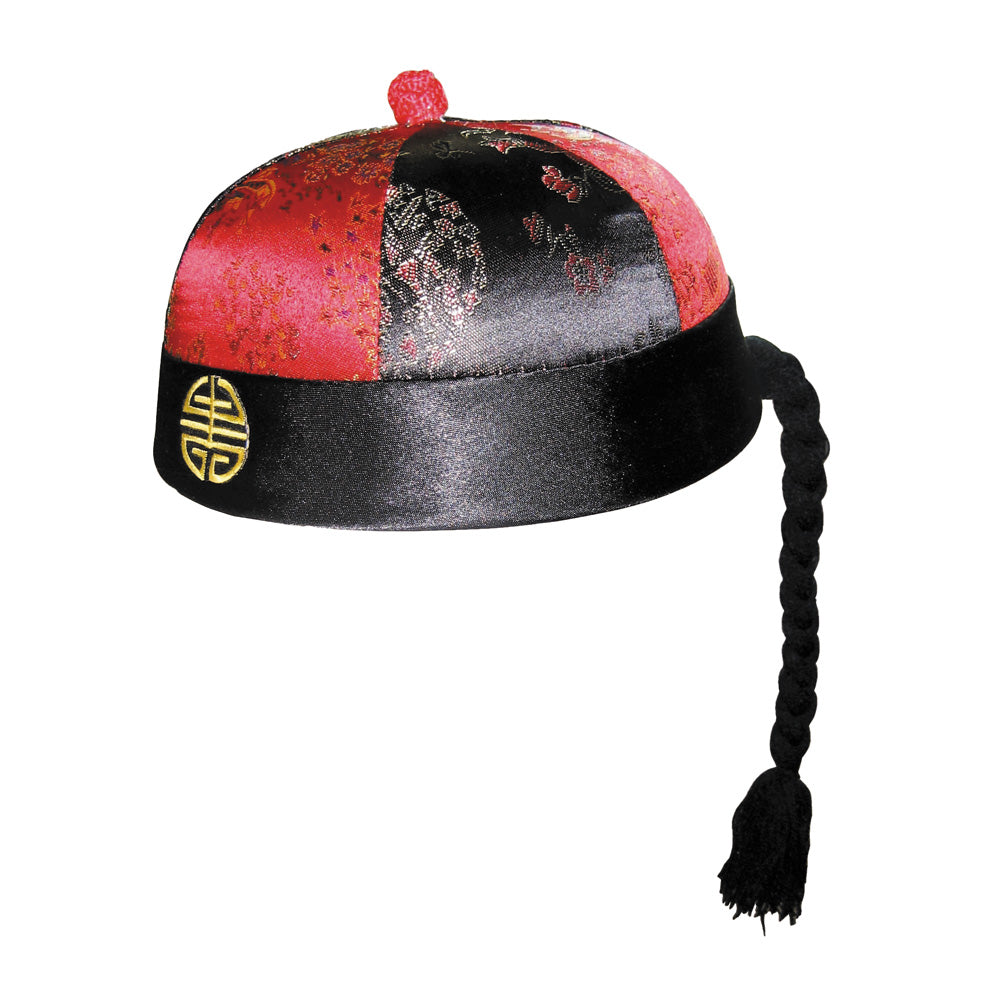 CHAPEAU MANDARIN AVEC NATTES