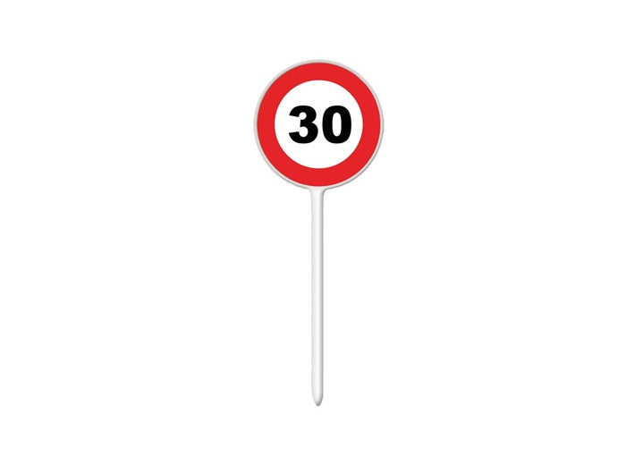 lot de 12 piques apéritif 30 ans 7.5cm
