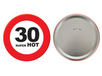 badge métallique géant 30 ans 15cm