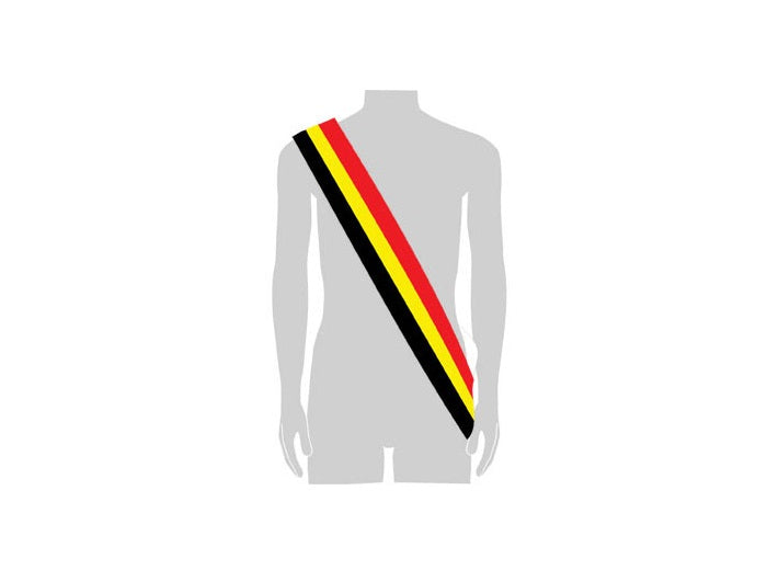 écharpe style miss belgique 80cm