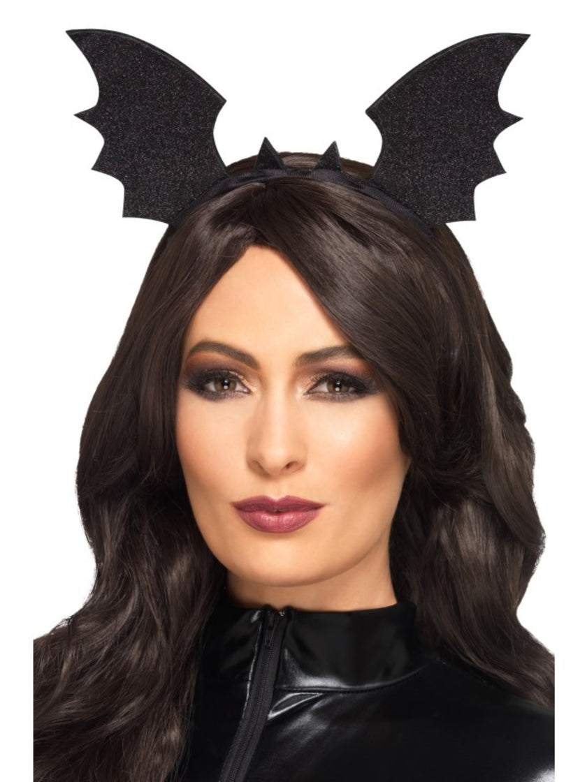 Serre-tête chauve-souris noire femme