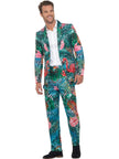 Costume Hawaï avec flamant rose