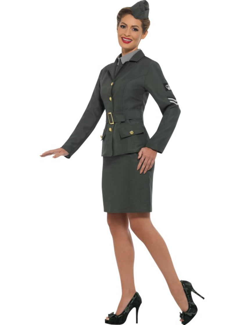 Déguisement soldat de la Seconde Guerre Mondiale femme