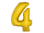 ballon chiffre 4 en aluminium or 1m