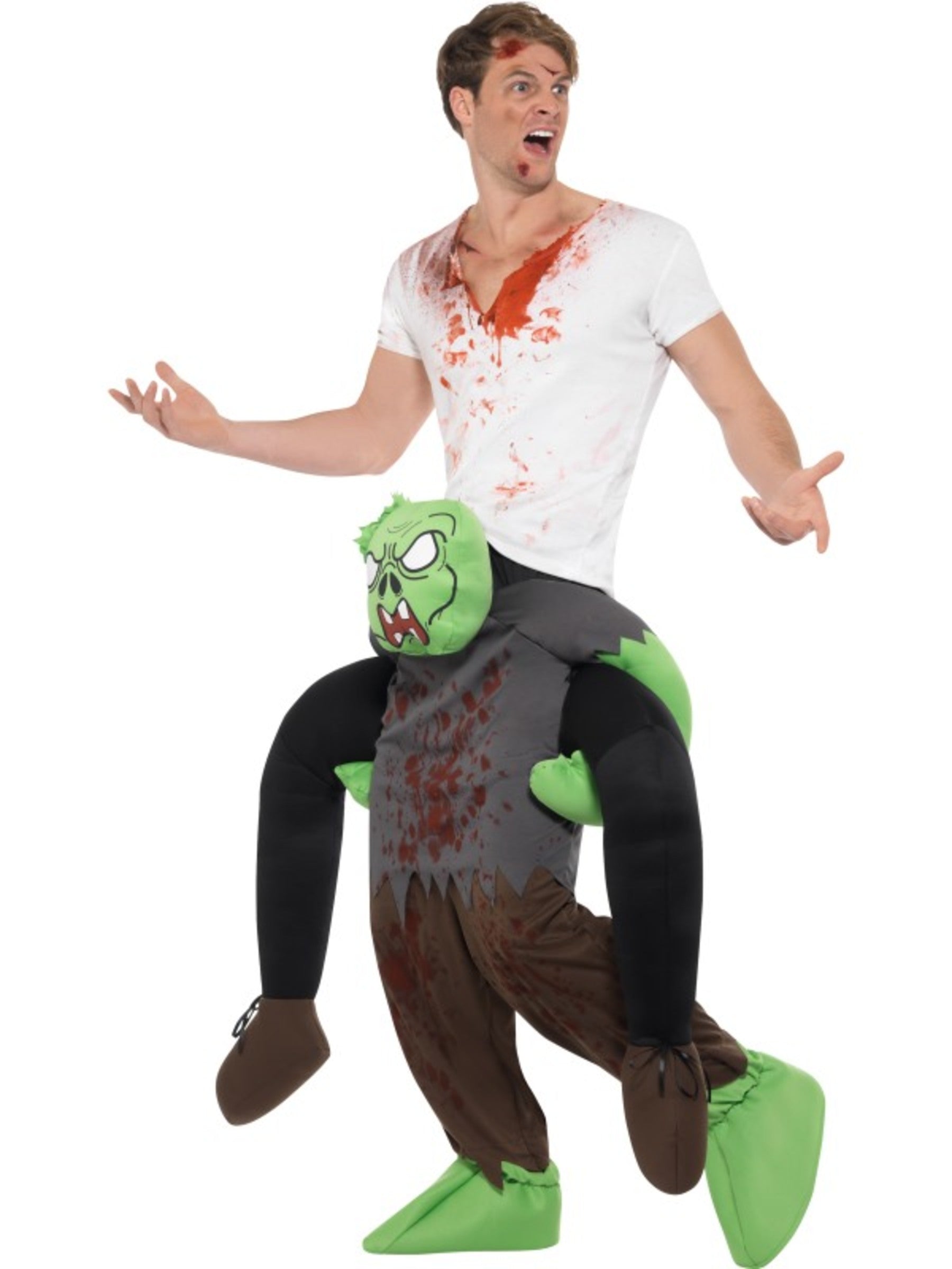 Déguisement porte-moi zombie adulte