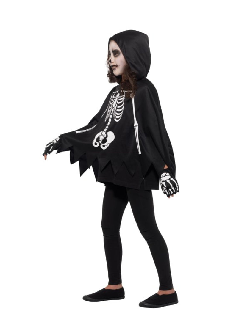 Poncho squelette enfant
