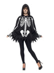 Poncho squelette adulte