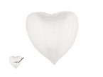 ballon aluminium coeur blanc 80x75cm