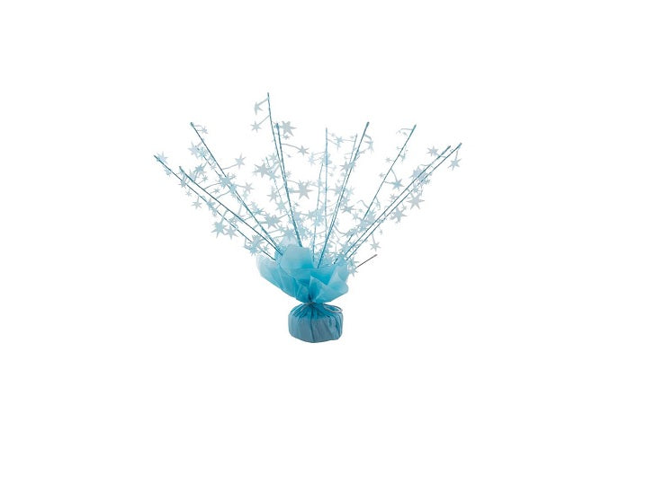 poids pour ballon bleu clair brillant 30cm