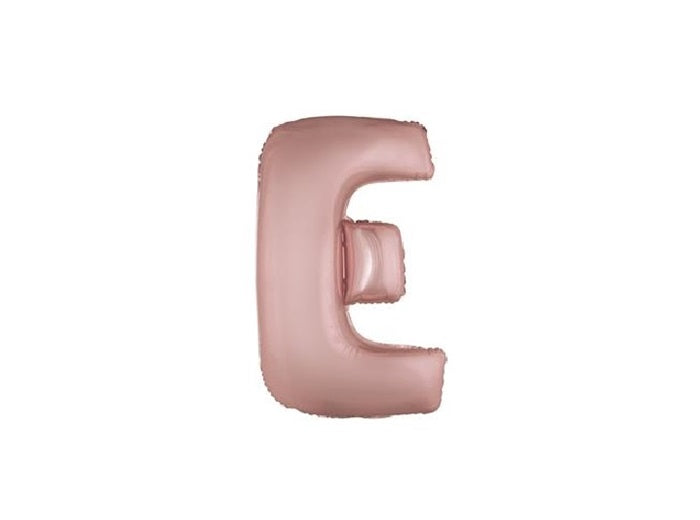 ballon lettre e en aluminium 1m cuivre