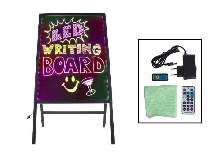 tableau lumineux led''s néon avec pieds 80x60cm