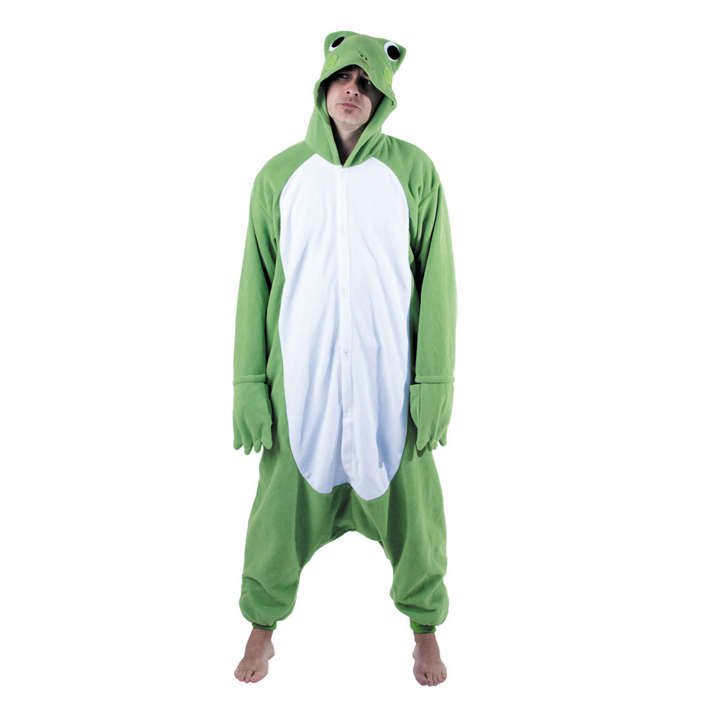 COSTUME KIGURUMI GRENOUILLE VERTE ADULTE