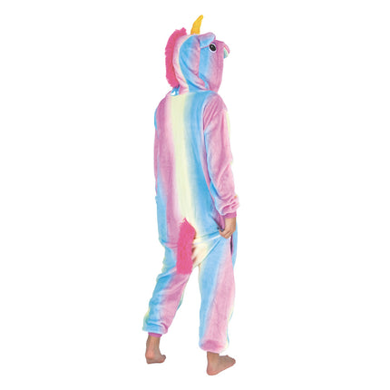 Costume kigurumi licorne arc en ciel enfant