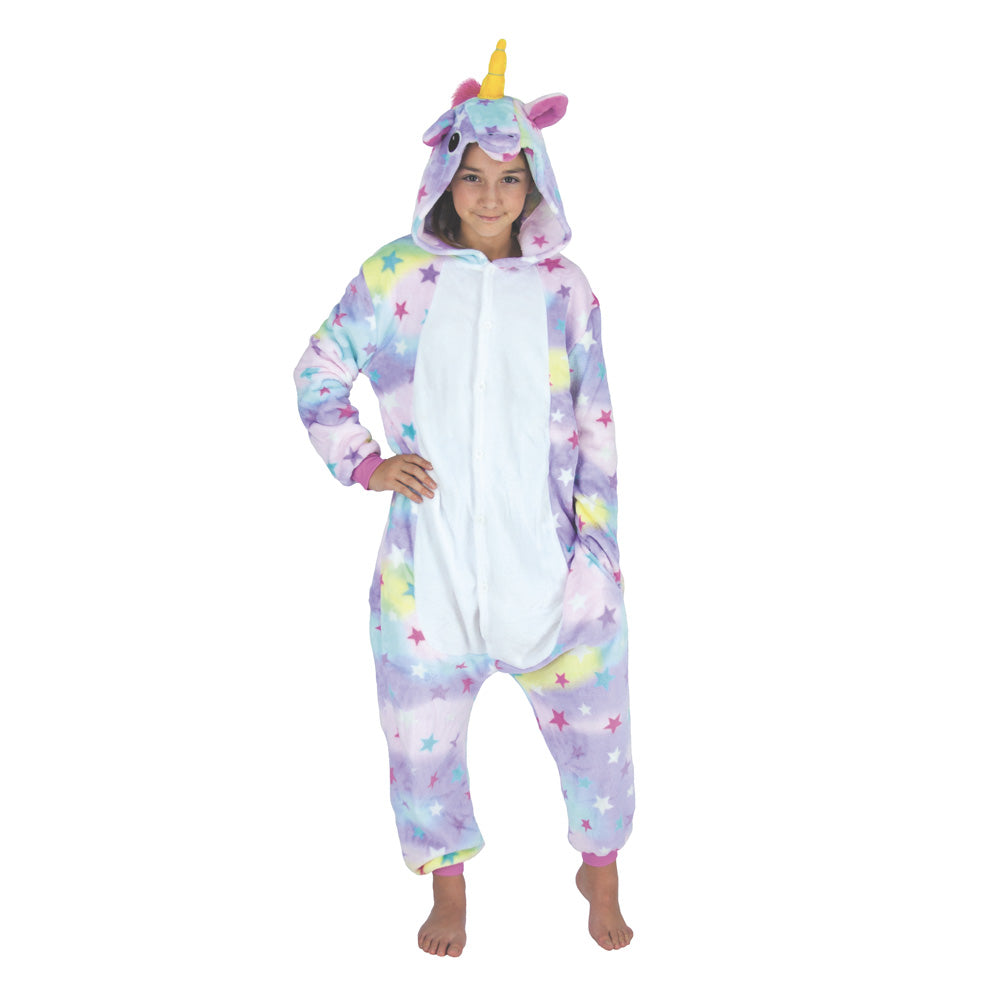 Costume kigurumi licorne avec etoiles enfant
